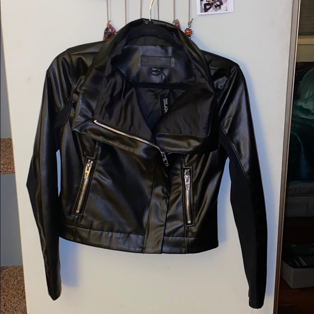 Vegan Leather Jacket Moto